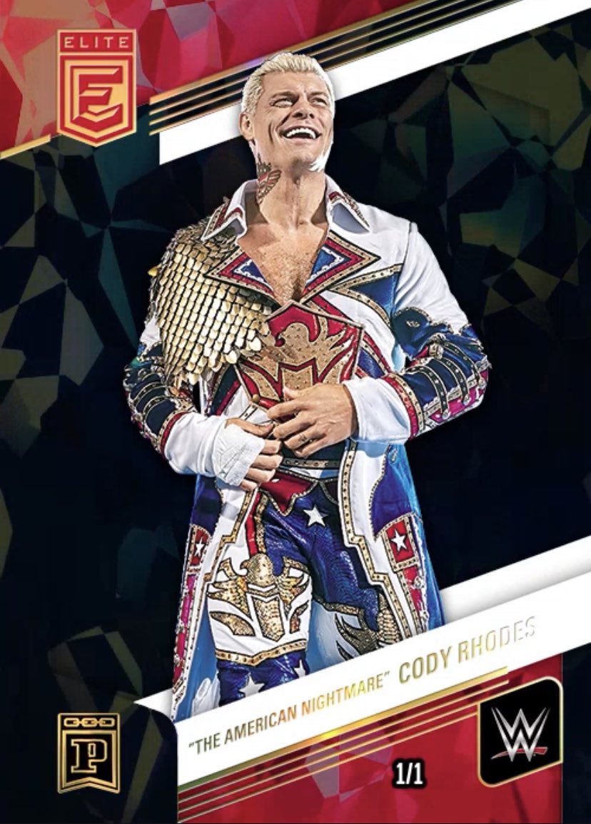 One of my favorite collectibles, period. Cody’s 1st digital base 1/1. Glad I was able to lock this one in! #PaniniNFT #CodyRhodes #FinishTheStory #WrestleManiaXL #WrestlingCards