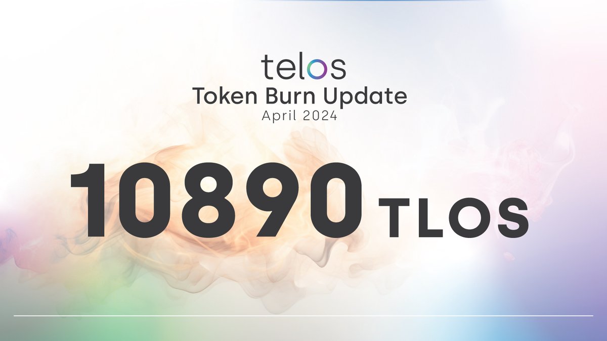 Telos Token Burn Update: April 🔥 

In compliance with the TIP35 governance approval, this month’s gas burn of 10,890 $TLOS has been executed.

explorer.telos.net/transaction/ce…