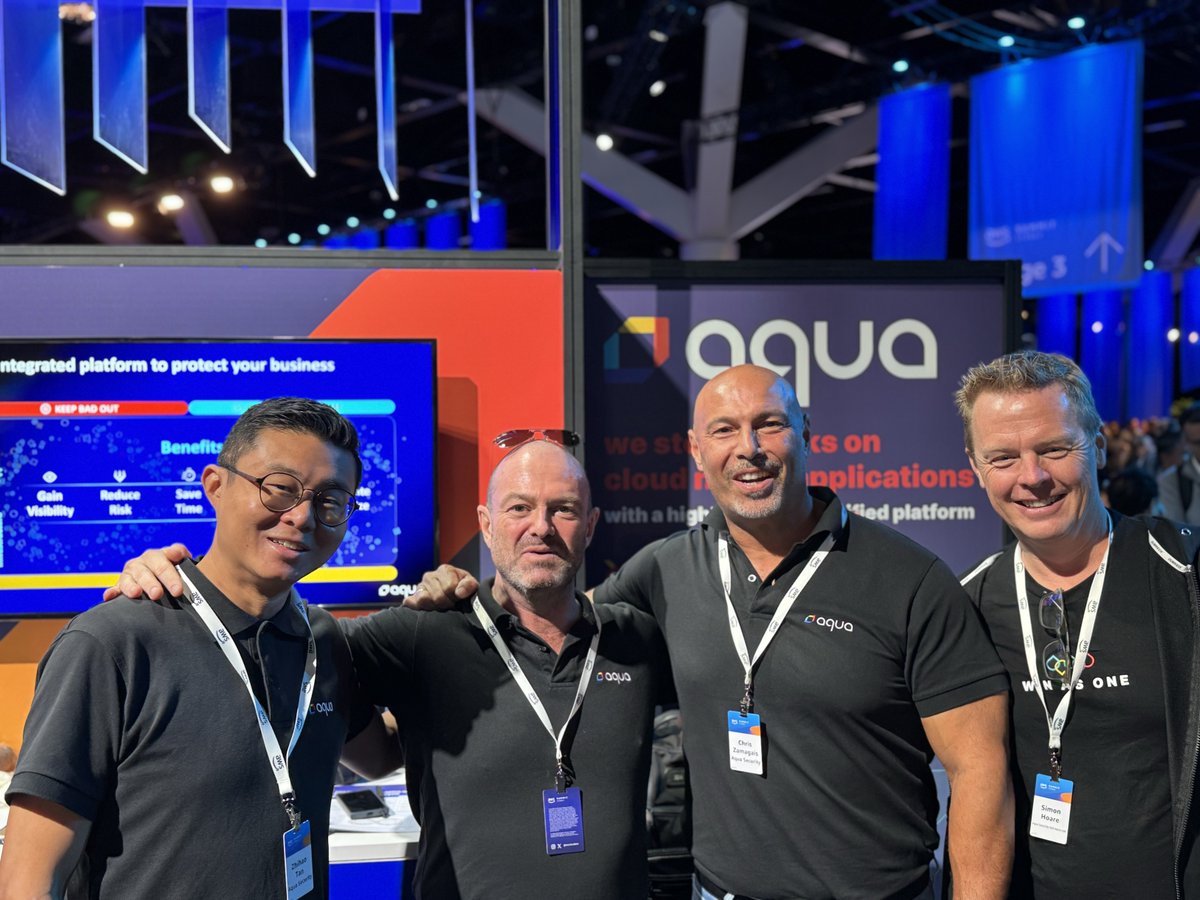 Reflecting on an incredible week at the #AWS Summits in Amsterdam and Sydney! 🌐💫 Huge thanks to everyone who stopped by the Aqua booth. 🙌 Keep an eye out for the #AquaSecTeam at upcoming AWS Summits worldwide! @AWSEvents #AWSSummit #CloudNativeSecurity #AWSPartner