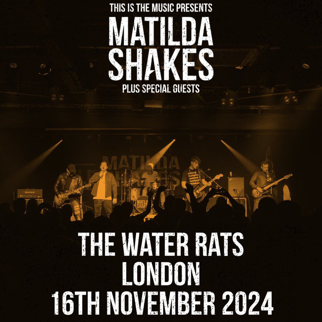 Just announced! 👊 @MatildaShakes come to @Water_Rats London! 🔥 Saturday 16th November 2024 📅 Grab your tickets 🎟 ⤵️ skiddle.com/whats-on/Londo… @ThisIsTheMusic2 @IndieRevUK