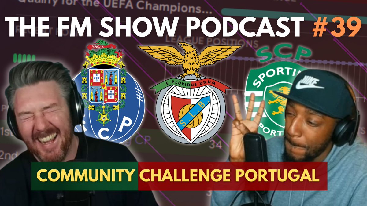 New episode of @TheFMShowPod is LIVE! @RdfTactics tells us about life in Norway 🇳🇴 TJ is still hurting from season 10 in Greece 🇬🇷 And the community challenge heads to Portugal 🇵🇹 Plus we take a look at some ideas might be implemented in FM25 💡 Follow below 👇