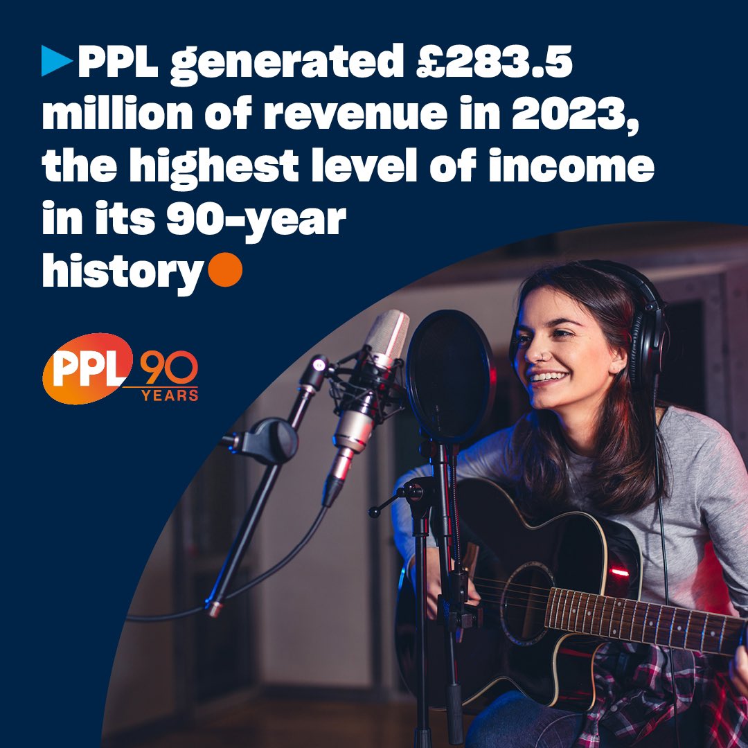 Delighted to share @PPLUK's 2023 full year results, generating £283.5 million in revenue - the highest in our 90-year history and a year-on-year growth of 4%.   You can read about the results in more detail here: ppluk.com/11-increase-in…