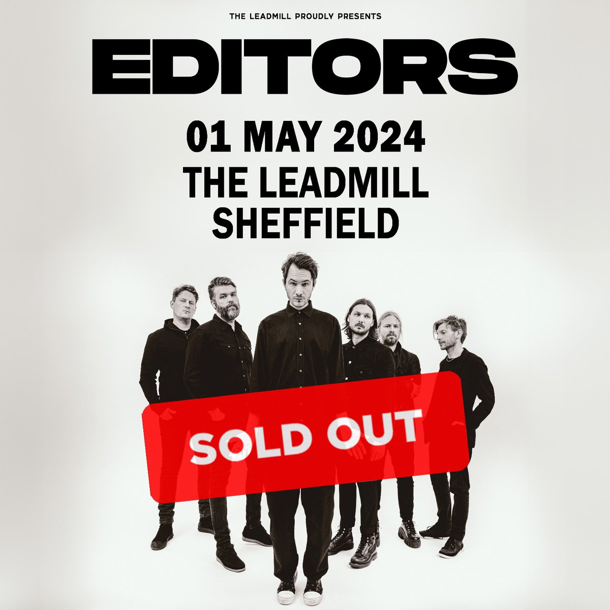 EDITORS (@editorsofficial) on Twitter photo Thanks to everyone who bought tickets for our Sheffield show <a href="/Leadmill/">The Leadmill</a>.
<a href="/O2AcademyBrix/">O2 Academy Brixton</a> tickets still available -> editors-official.com/tour/ Thanks to everyone who bought tickets for our Sheffield show <a href="/Leadmill/">The Leadmill</a>.
<a href="/O2AcademyBrix/">O2 Academy Brixton</a> tickets still available -> editors-official.com/tour/