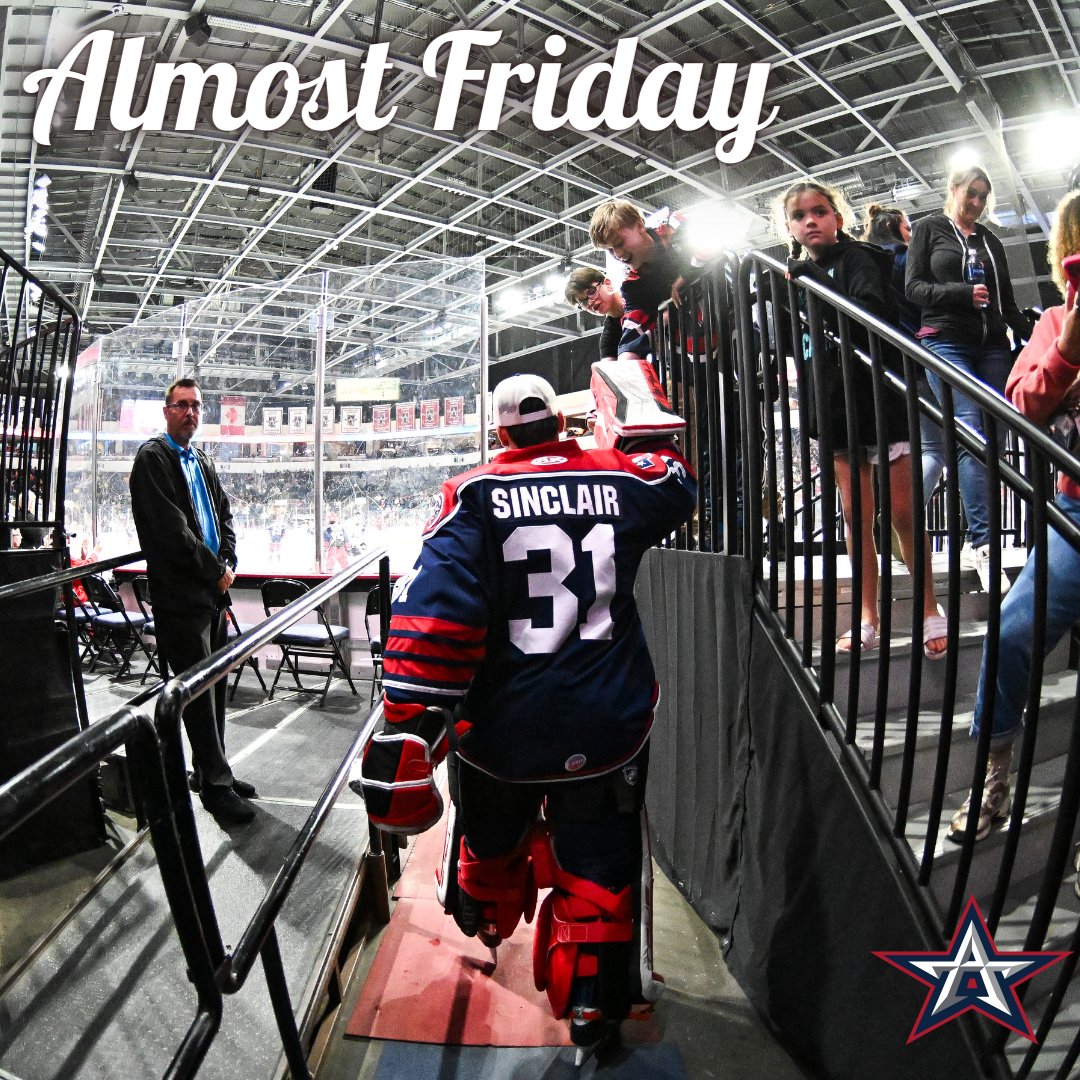 For the last time in the regular season, it's Almost Friday which means...it's ALMOST GAME DAY!
#LiveInTheRed #RedKingdom #ECHL