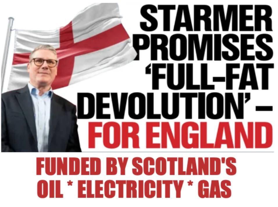 @CllrBLeishman Keep Grangemouth open so Kid Starver can bleed it dry to priorities full-fat devolution for England funded by Scottish oil gas etc as Westminster doesn’t have a magic money tree?
