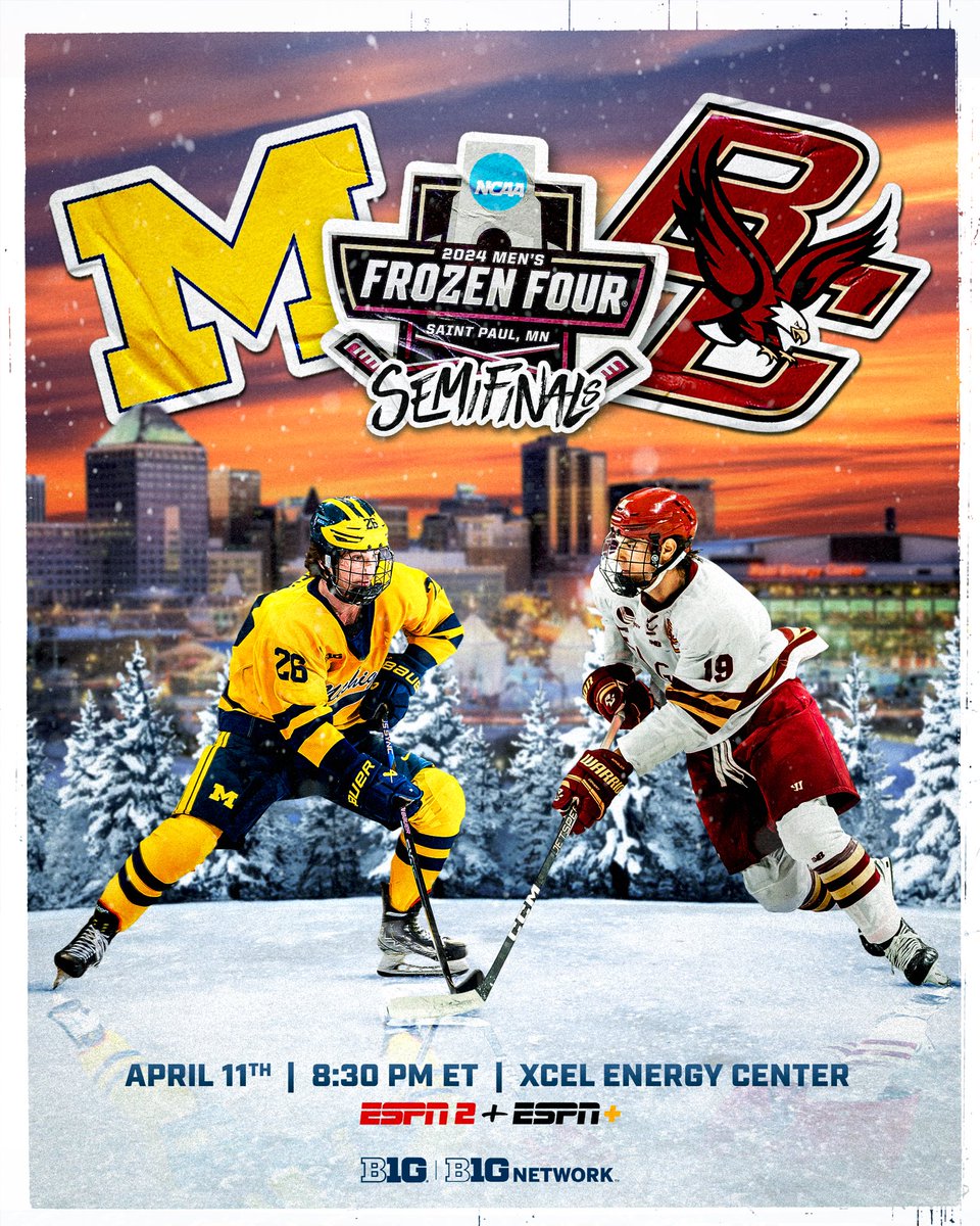 GAME DAY. ❄️🏒 #FrozenFour