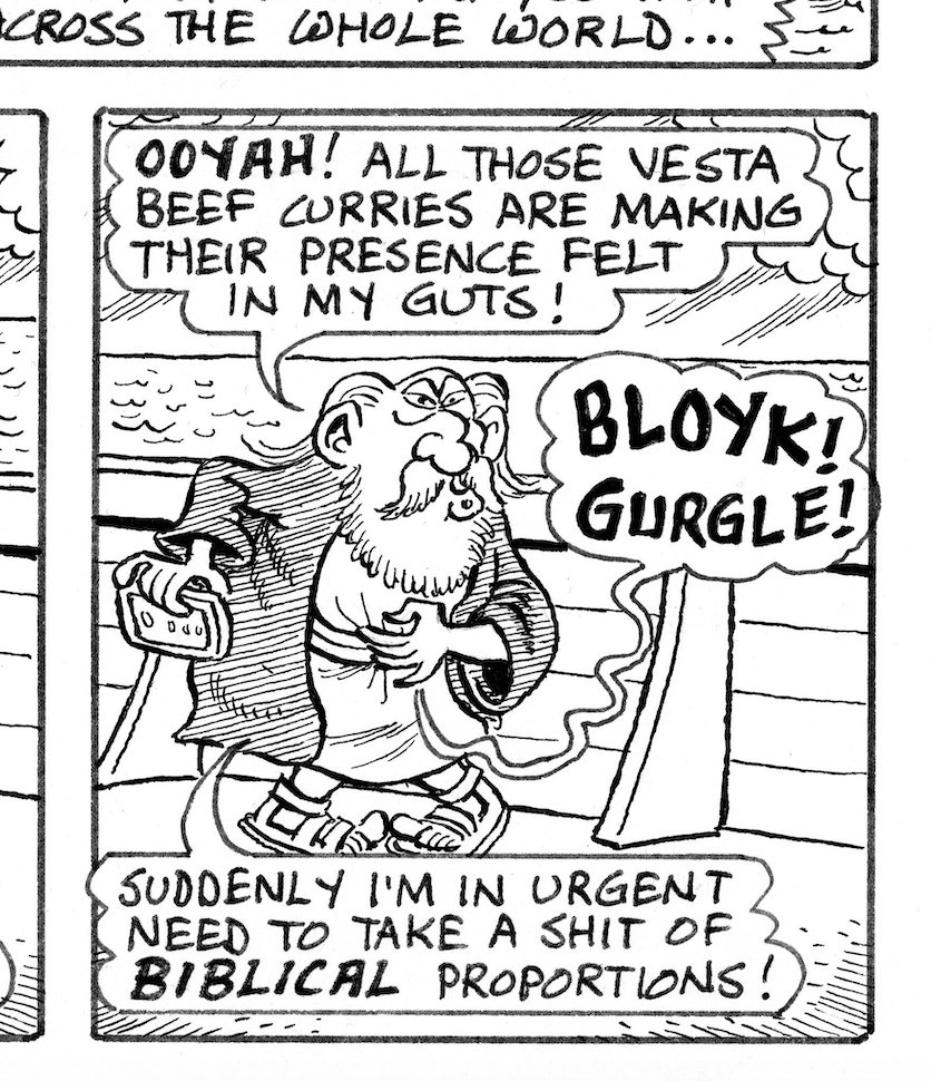 There's a new issue of Viz in the shops today. And like the Holy Bible - another popular publication which used to be very widely read though perhaps is a little less so nowadays - it contains the story of Noah and his Ark.