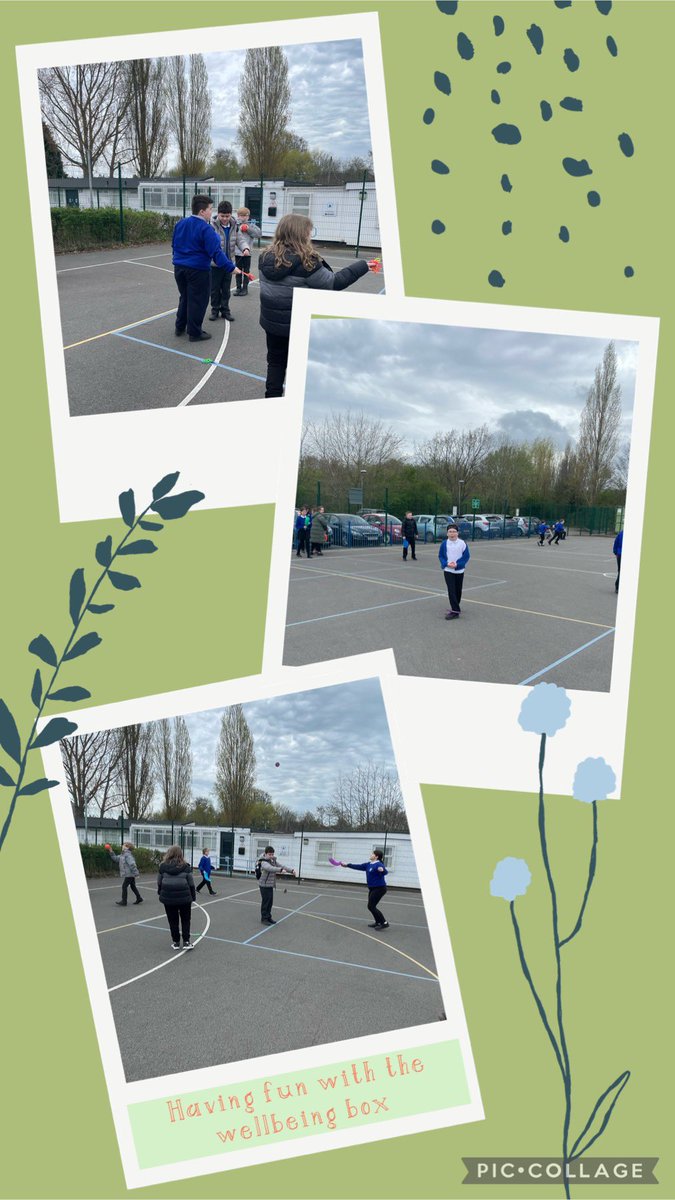 After a busy day in Dinas Bran finishing off our tsunami stories, we made the most of the dry weather and went out to enjoy some time with the wellbeing box #TeamGwenfro #Healthyconfidentindividuals