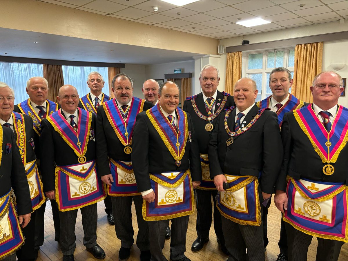 DPGM was joined by a number of Grand and Provincial Officers at the Installation ceremony at Metham Mark 96. Congratulations to their new master for his forthcoming year in office.