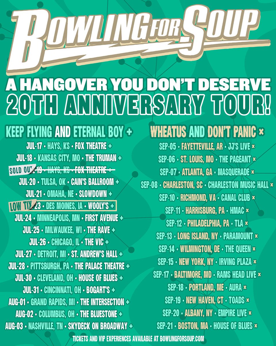 See you this Summer ☀️ ☀️ 🍻 🎫: BowlingForSoup.com