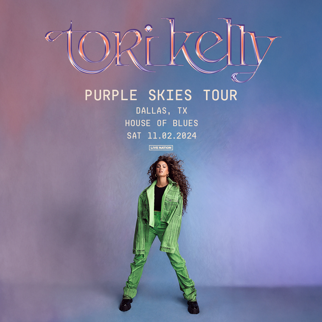 ON SALE NOW 💜 @torikelly's Purple Skies Tour is headed to House of Blues Dallas on Saturday, November 2nd and you can get tickets right now! 🎟🔗 livemu.sc/43Vo24F