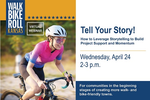 The @KDOTHQ is holding a one-hour active #transportation webinar on April 24 to help communities learn how to create better #pedestrian & #bicycle friendly towns. #mobility #walking #travel #road #street @aashtospeaks @GovLauraKelly @USDOTFHWA ksdot.gov/Assets/wwwksdo…