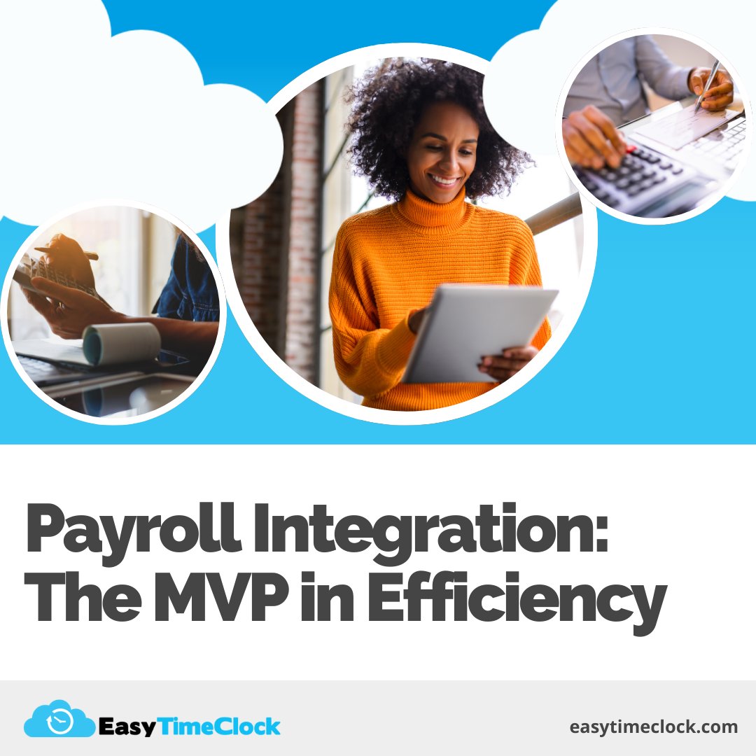 Our system integrates with your payroll like they're a dream team. No autographs, please. 🌟

#EasyTimeClock #mobileworkforce #humanresources #timetracking #operationalexcellence #payrollintegration #financialmanagement