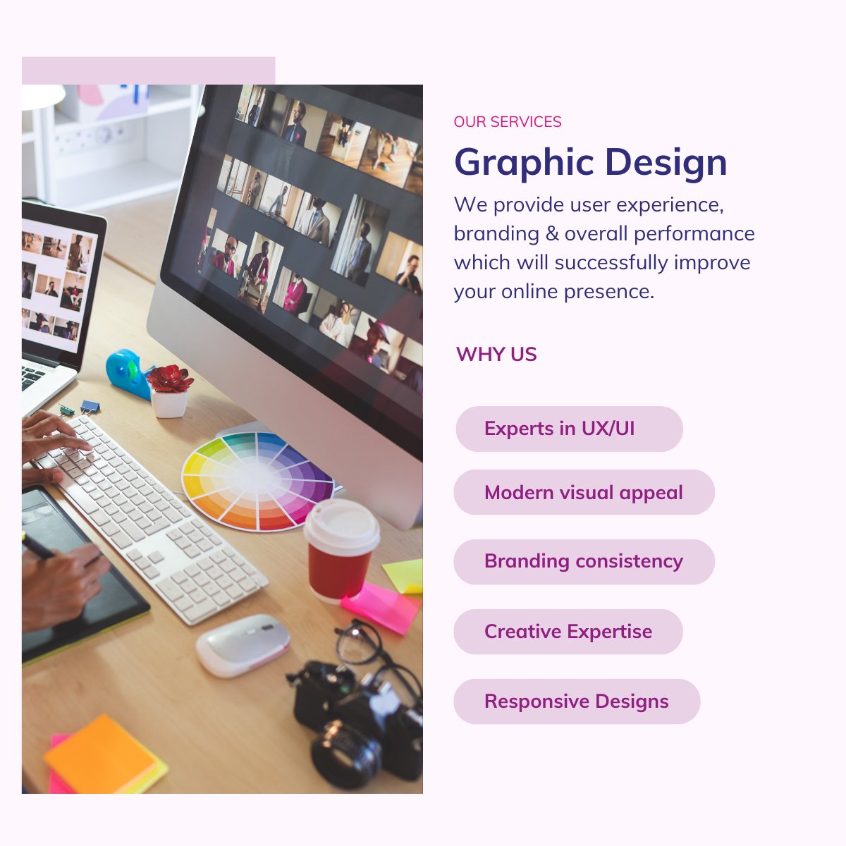 fullstackind's tweet image. 🚀 Ready to Spice Up Your Online Game with Our Killer Graphic Design Services? 🎨✨

Get in touch to see how we can help your vision come to life: lnkd.in/er7sihsY

#Innovation  #WebDesign #UXUI #Guildford #FullStackIndustries #LocalBusiness  #Branding