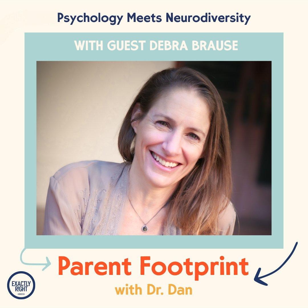 New Ep: @drdebrabrause and I discuss raising neurodivergent children. Debra is a neuro-affirming parent and neurodiversity advocate and educator. Listen now @ApplePodcasts @ExactlyRight podcasts.apple.com/us/podcast/psy…
