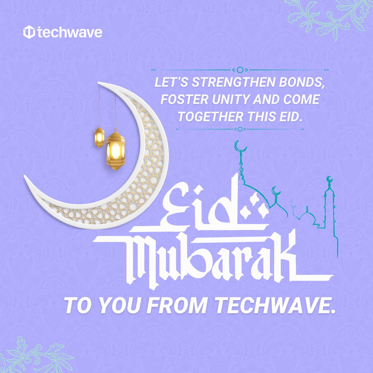 At Techwave, we recognize the significance of Eid as a time for reflection, gratitude, and community. Eid Mubarak. May your endeavors be met with success and your homes with happiness. #EidMubarak #Techwave #Eid2024 #festivals #eidcelebration