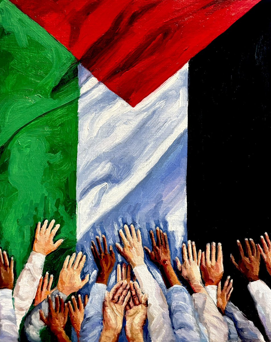 My new oil painting, The Ummah