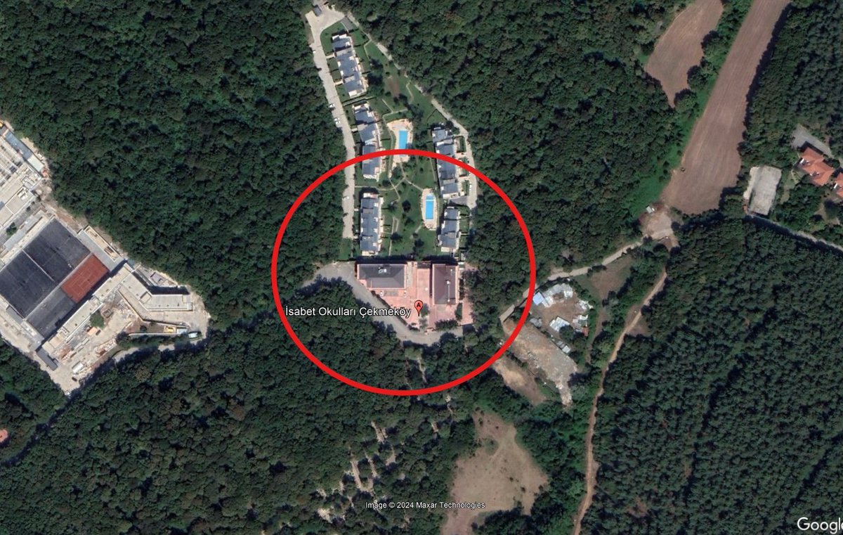 Süleymancılar Cemaati, Çekmeköy ormanına havuzlu lüks konutların olduğu özel okul bölgesi inşa etti.