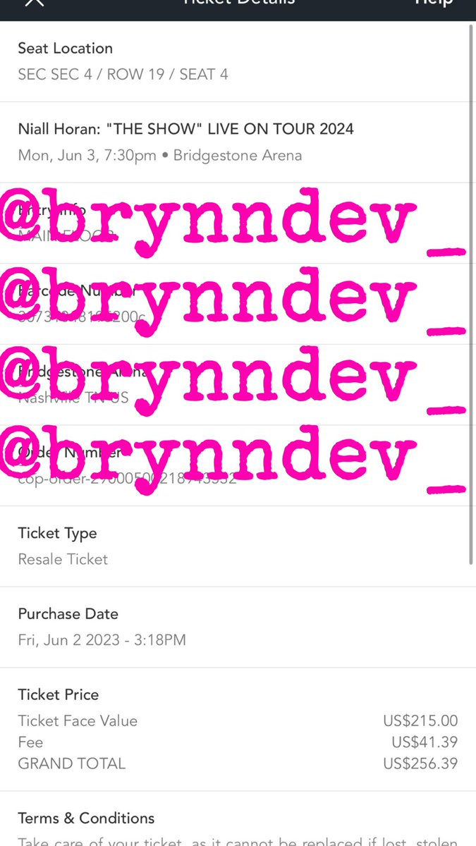 SELLING TWO NIALL NASHVILLE TICKETS BY B STAGE FOR $215 EACH!!! #niallhoran #theshowliveontour #niallnashville