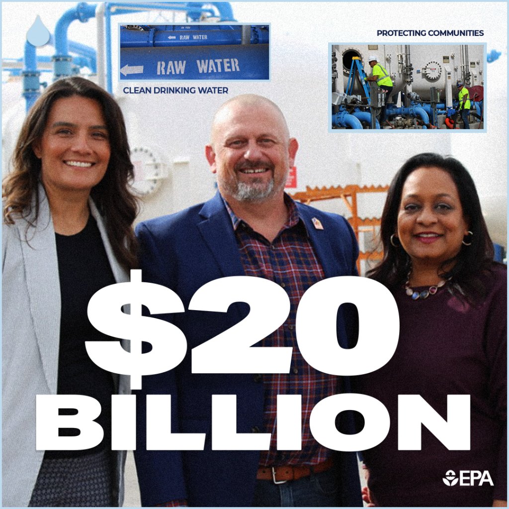 Did you know @EPA has billions in funding for state and local governments to ensure clean water for their communities? It’s important work that not only protects public health, but also supports communities.