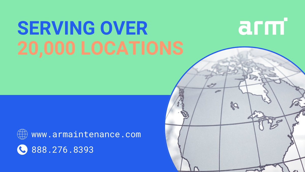 ARM is available 24/7 to respond to your needs, ensuring outstanding service levels for over 20,000 client locations. ⏰🤝

Let's work together to redefine what it means to go above and beyond with your facility maintenance. 📈🚀

💻: armaintenance.com