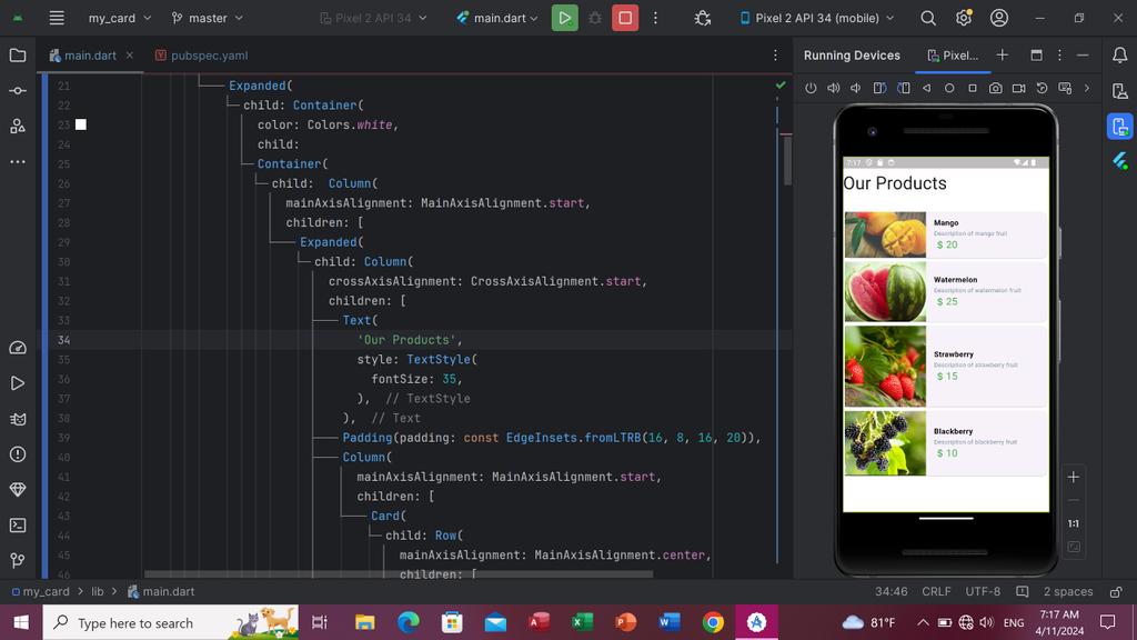HassibaHabibi's tweet image. Designing a product page in flutter, android studio ✨✨✨
#CodeToInspire
#androidstudio
#flutter
#digitalMarketing
@CodeToInspire @a_daneshyar