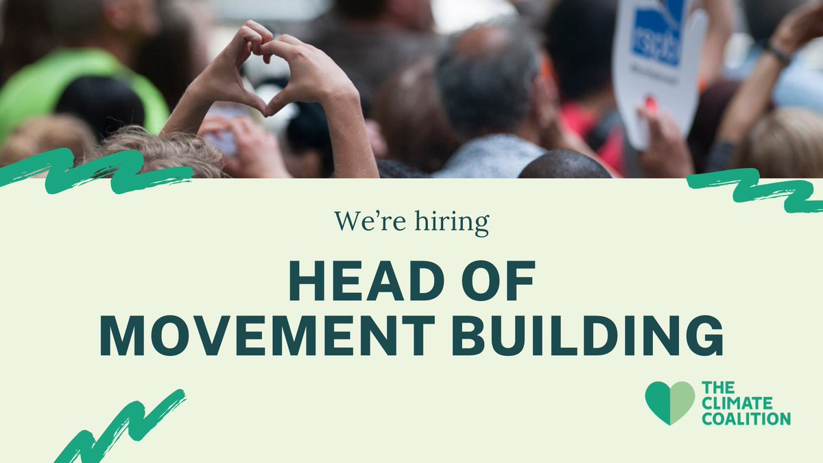 Could you be our new Head of Movement Building? We're looking for an experienced organiser, facilitator and coalition builder to join our team. 💼 Full time 📍 Remote (with some travel to London and community events) ⏰ Apply by 26th April 👉 app.beapplied.com/apply/dum2tm6h…