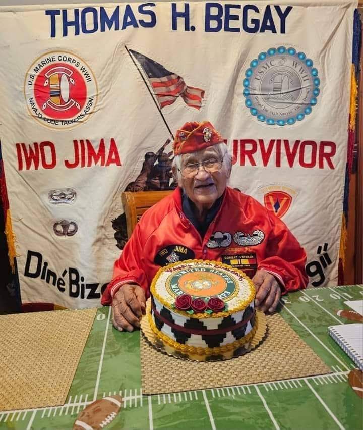 Happy 100th birthday to Navajo Code Talker Thomas H. Begay! 🎂🎖️🇺🇲