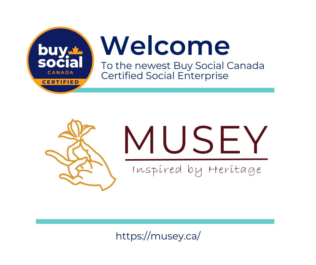 Welcome Musey to the network of Certified #SocialEnterprises! Musey is an ethical and sustainable retail store based in London, ON, that sells handmade artisinal products sourced primarily from small, women owned businesses in Sri Lanka. They ship nationally.