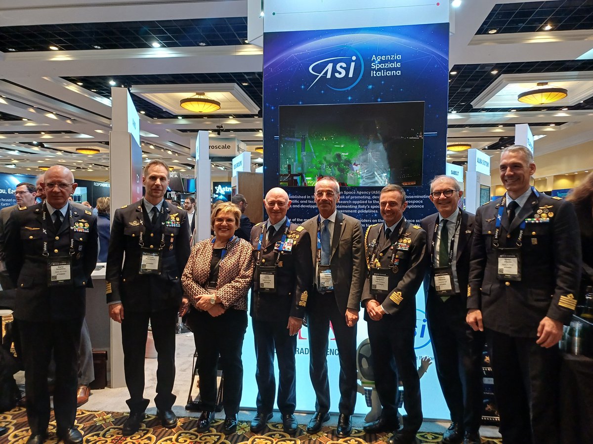 Anche @ItalianAirForce , ASI , @iafastro,
@Leonardo_live e @telespazio nello stand @ITAtradeagency allo #SpaceSymposium di Colorado Springs aspettando lo @IAC2024
@WalterVilladei