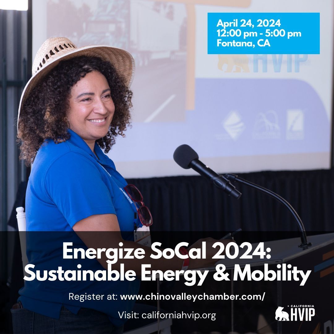 🥳 Exciting news! HVIP will be featured at Energize SoCal 2024. HVIP’s Niki Okuk will be sharing insights on incentives like HVIP for sustainable #transportation 🚚 Register today 👉 buff.ly/4az2b5o