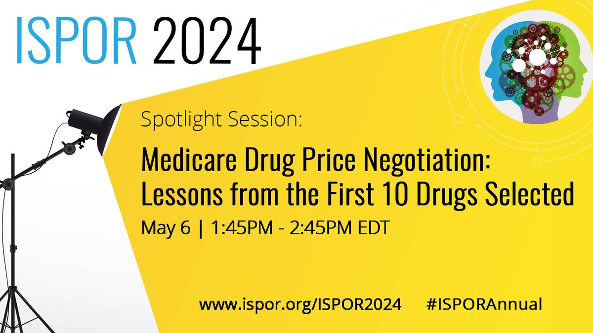 Did you know the US Congress passed legislation authorizing #Medicare to negotiate #prescriptiondrugpricing? Join us for a critical update on the program, including progress, challenges, and future steps. ow.ly/NRwH50R9x8X #ISPORAnnual #HEOR