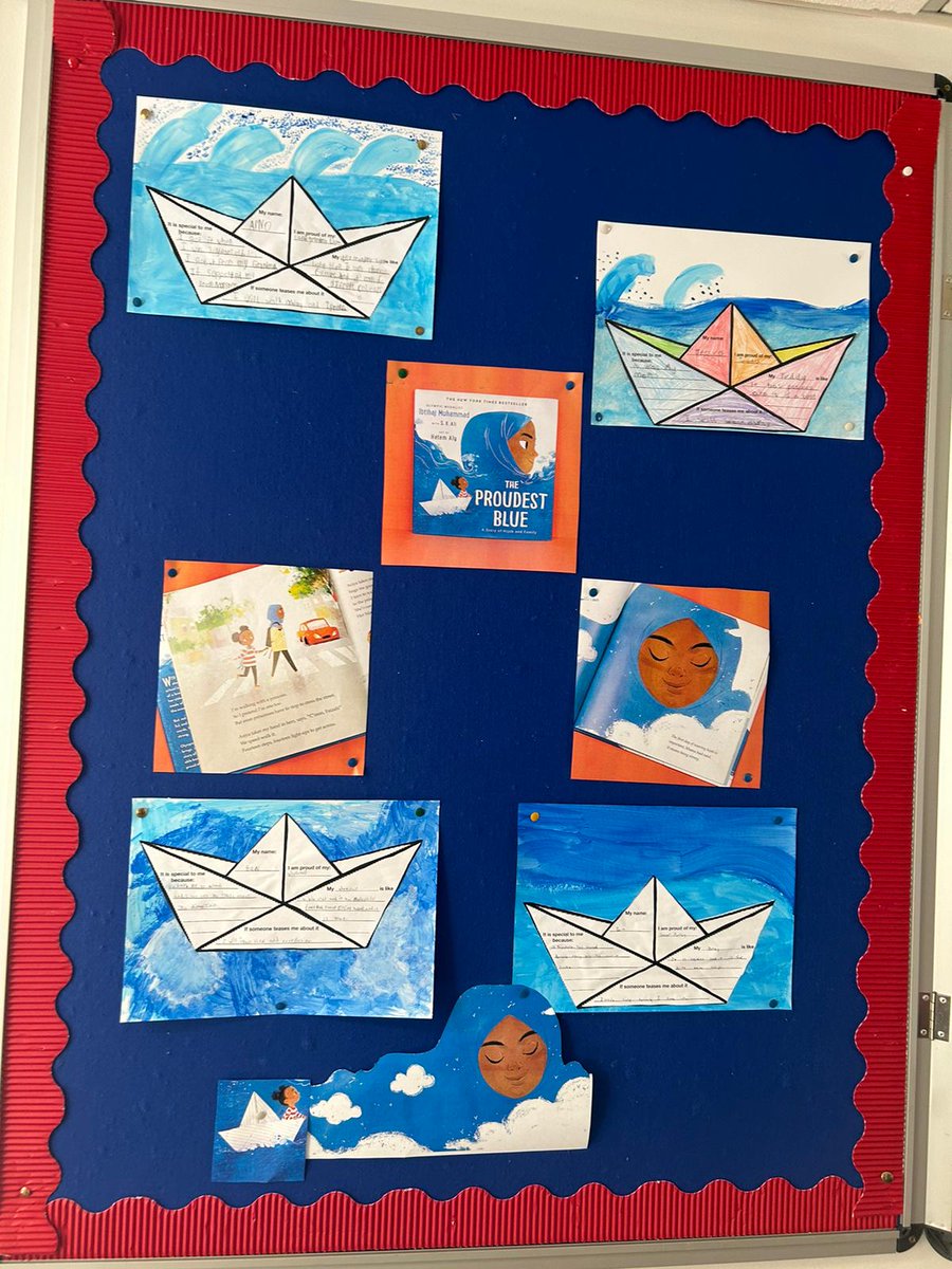 'The Proudest Blue' is a wonderful story explaining how you can be proud of yourself and your beliefs. Our senior primary students took the time this week to write about what they are most proud of. @CHI_Ireland @HOPEteacherEU @CityofDublinETB @IbtihajMuhammad #GMGY