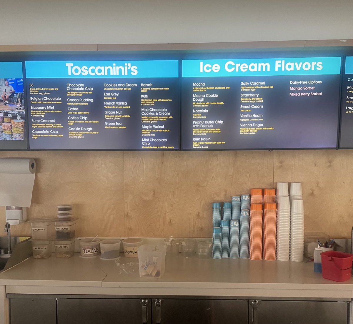 These are the flavors at 159 First Street for Th App 11.