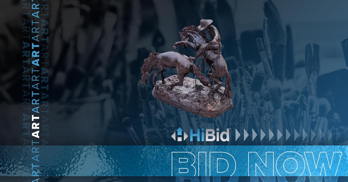 Large Western Bronze Sculpture Russell/Remington Auctioneer: Barber auctions Online Only Auction - Ends: 4/12/2024 View Lot: tinyurl.com/yv7jrnp7 👈 #HiBid #HiBidAuctions #Art #BronzeSculpture #Auction #Bid