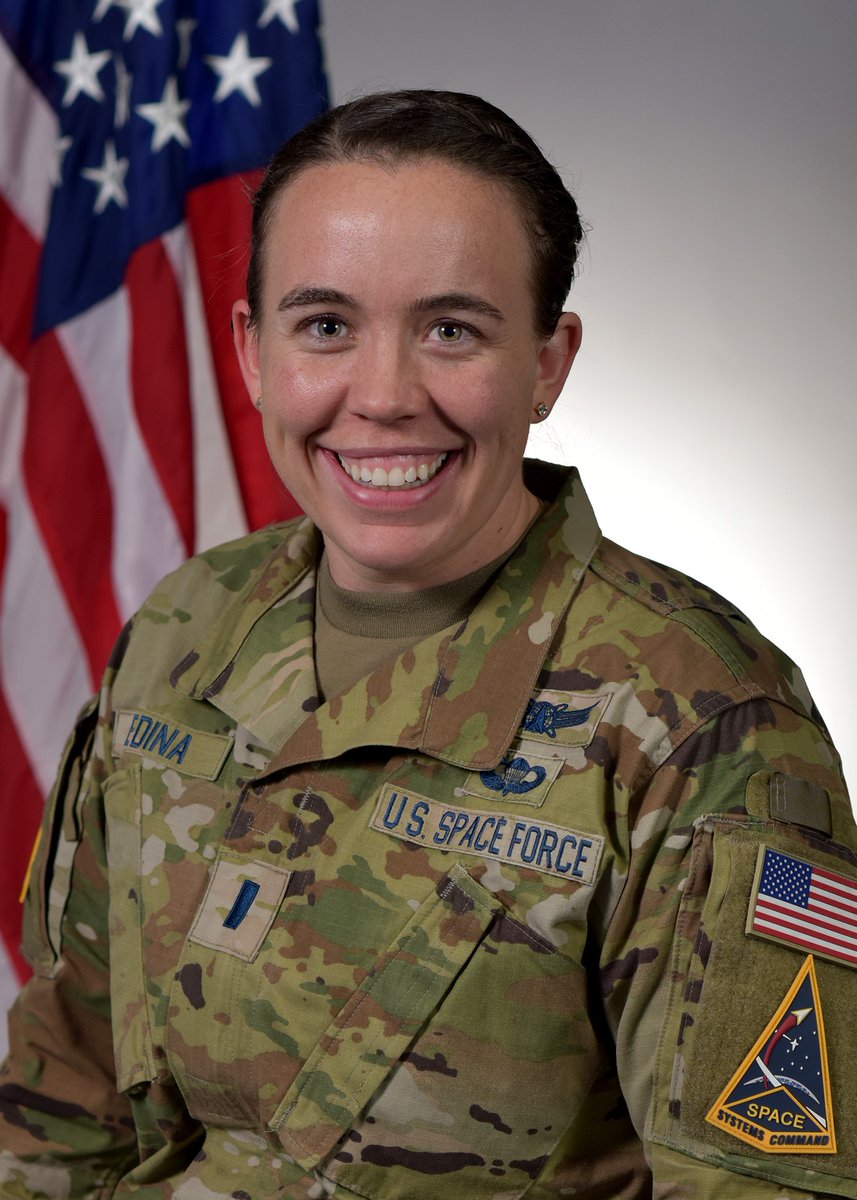 USSF_SSC's tweet image. At 10:00am 1st Lt. McKenna Medina and Capt. Laura Takakuwa will discuss this pilot program that leverages commercial imagery for tactical surveillance. Visit booth #106-110 at #SpaceSystemsCommand’s to hear about this important new capability being developed within Space Sensing.