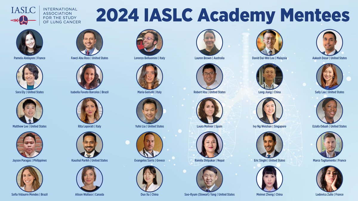 The #IASLC Academy Mentors are seasoned professionals who offer guidance/assistance to mentees undertaking research projects within diverse realms of medical & radiation oncology, pathology & thoracic surgery, equipping them w/tools & insights necessary for career success! #LCSM