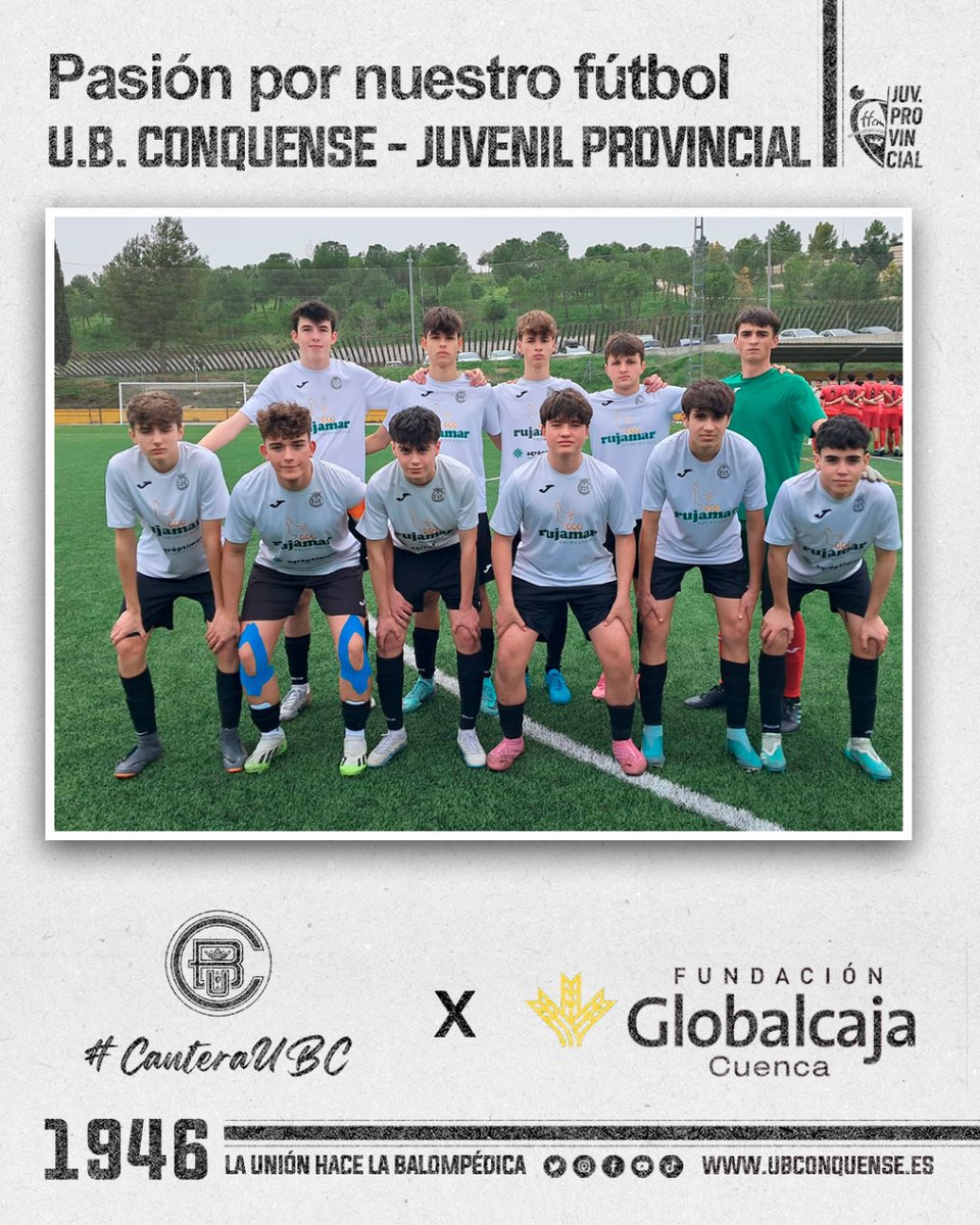 📢 #CanteraUBC ❗

¡Las fotos de los titulares van siempre acompañadas por el impulso de nuestros colaboradores!

#UBConquense 🤝 Fundación Globalcaja

¡Vamos Conquense! ⚪⚫ #UniónBalompédica #JuntosHacemosUnión