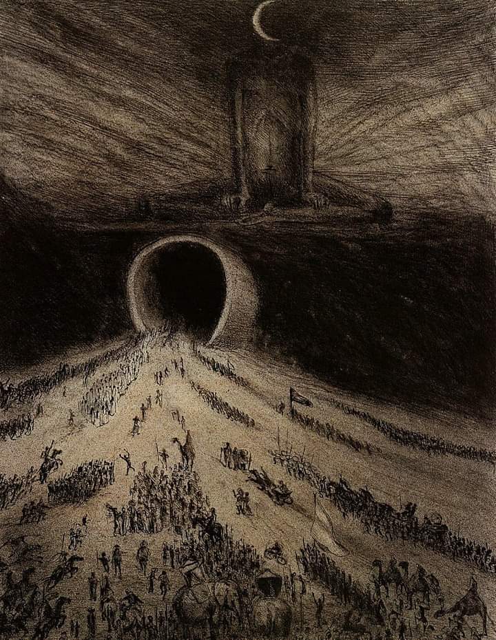 Alfred Kubin - The Way to Hell, 1904