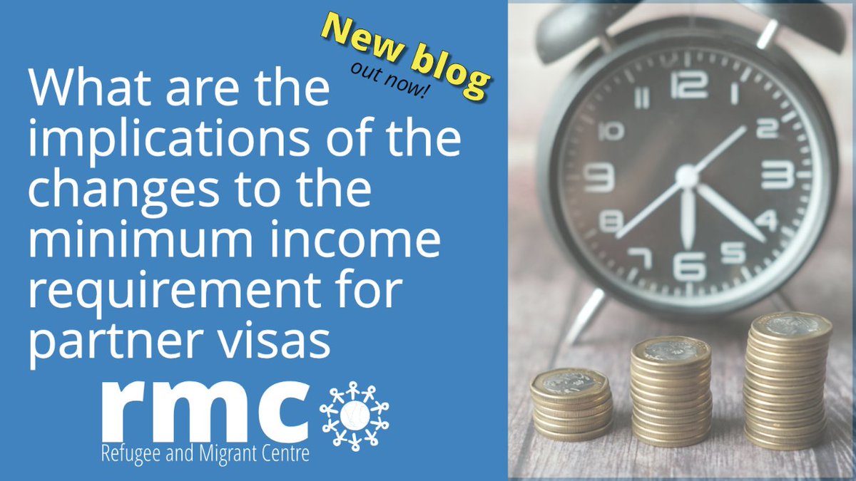 Today see's the minimum income requirement that spouses of British and settled people need in order to enter or stay in the UK increase, with further increases due in 2025.  Take a look at what these costs will be, and how it will impact people: rmcentre.org.uk/changes-to-the…