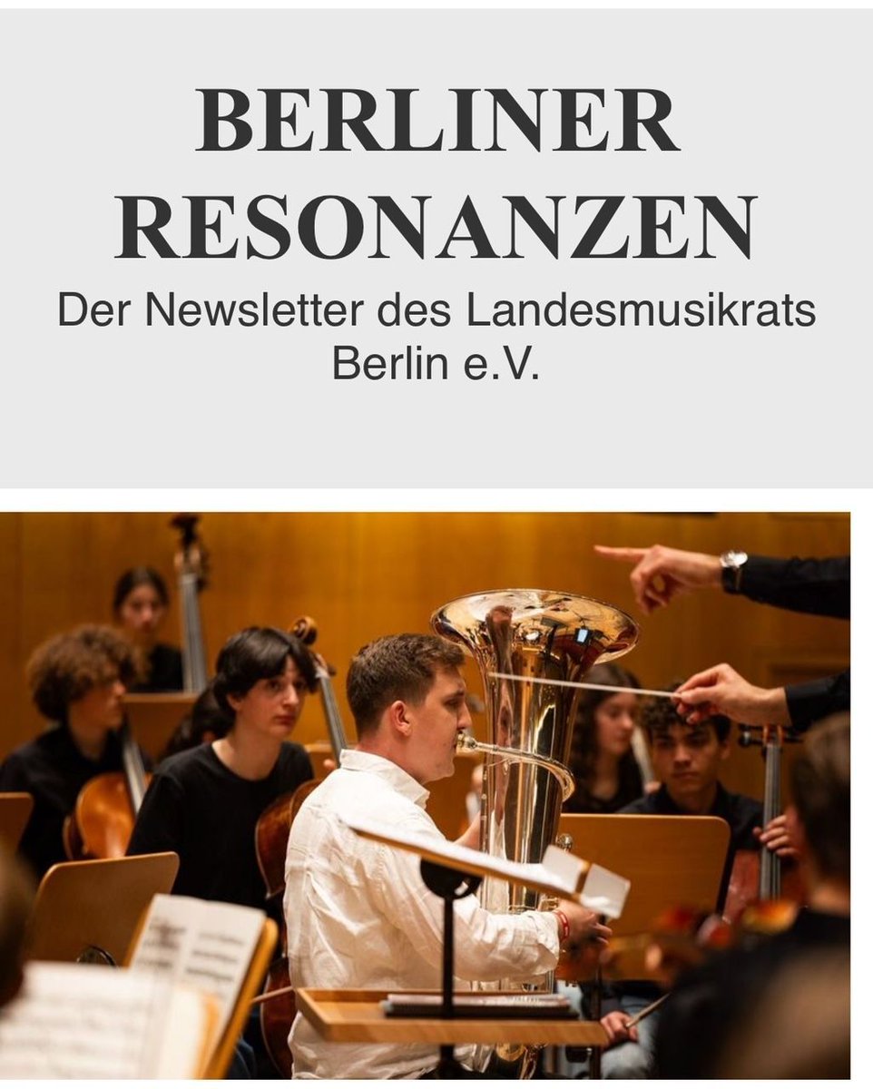 Der neue Newsletter ist online. Mit einem Interview mit Sandra Maischberger, Ausblick auf das Tubafest Berlin und kulturpolitischen News zur Musikalischen Bildung @tubaforum_de @UdKBerlin @SenKultGZ