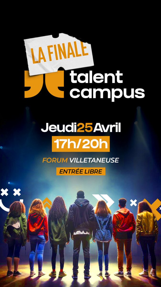 univ_spn's tweet photo. 💫Qui remportera la grande finale de Talent Campus ?
16 finalistes retenus pour la grande finale du 25 avril 2024 de 17h à 20h - Campus Villetaneuse. 
Toutes les infos ▶️https://t.co/AS0tjBRKXL https://t.co/bMoakqeEm6