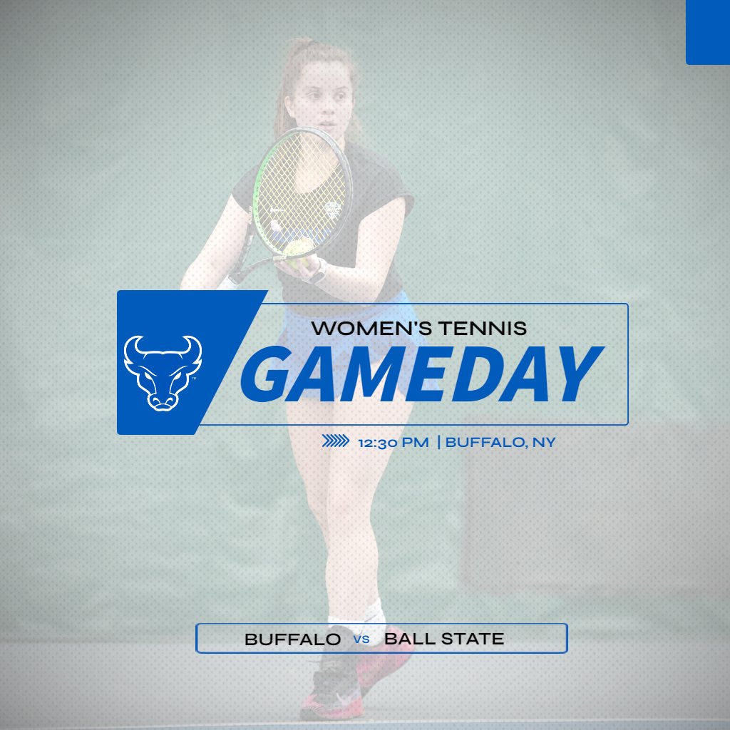 MATCH DAY! The Bulls take on Ball State at Miller Tennis Center this afternoon! 📊 tinyurl.com/3822a2s6 #UBhornsUP | #StrongerTogether