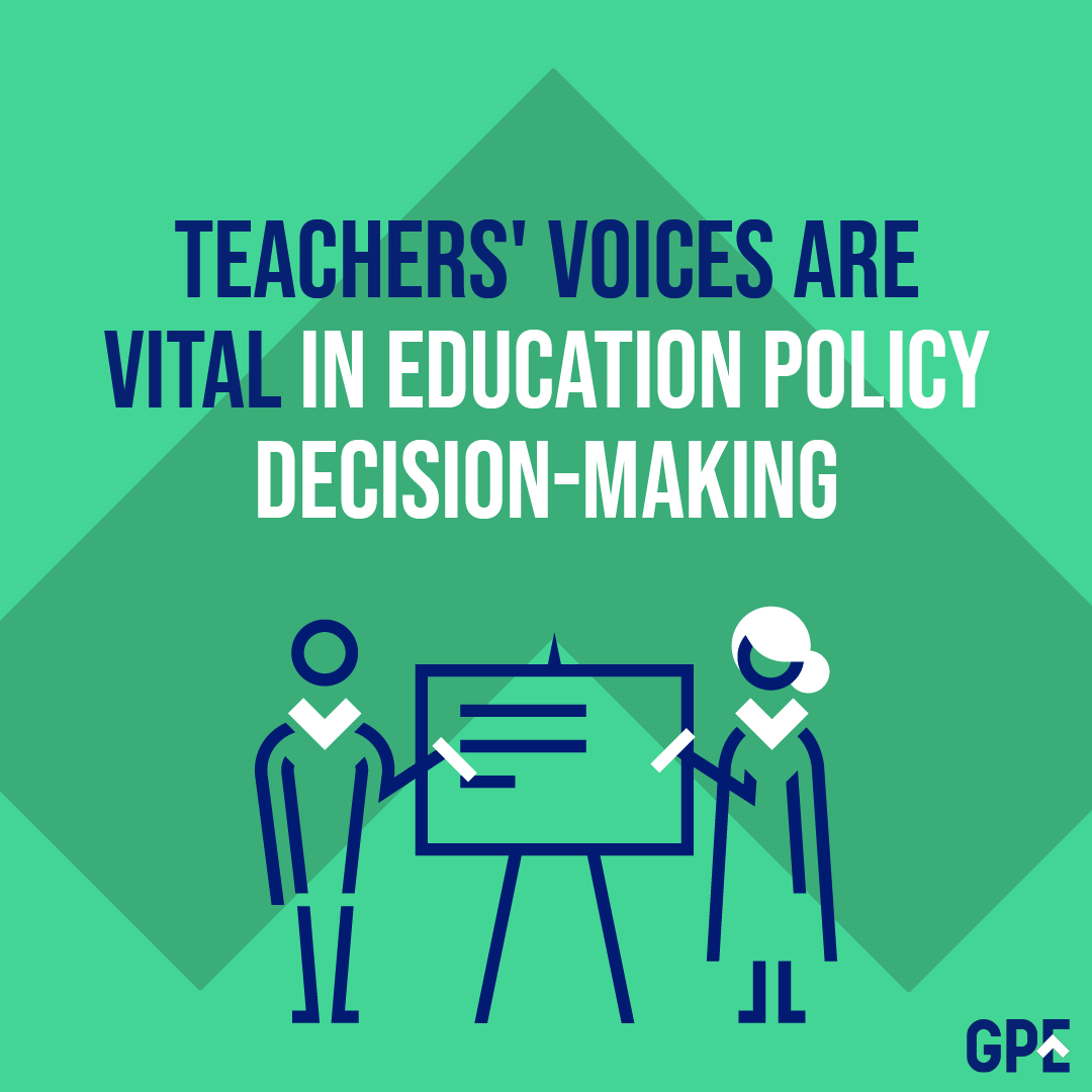 Teachers understand the specific needs and realities of students and their families. Therefore, teachers need to be engaged in all stages of education policy decision-making to achieve lasting improvements in education quality: g.pe/o90I50RcuIW #TeachersTransform