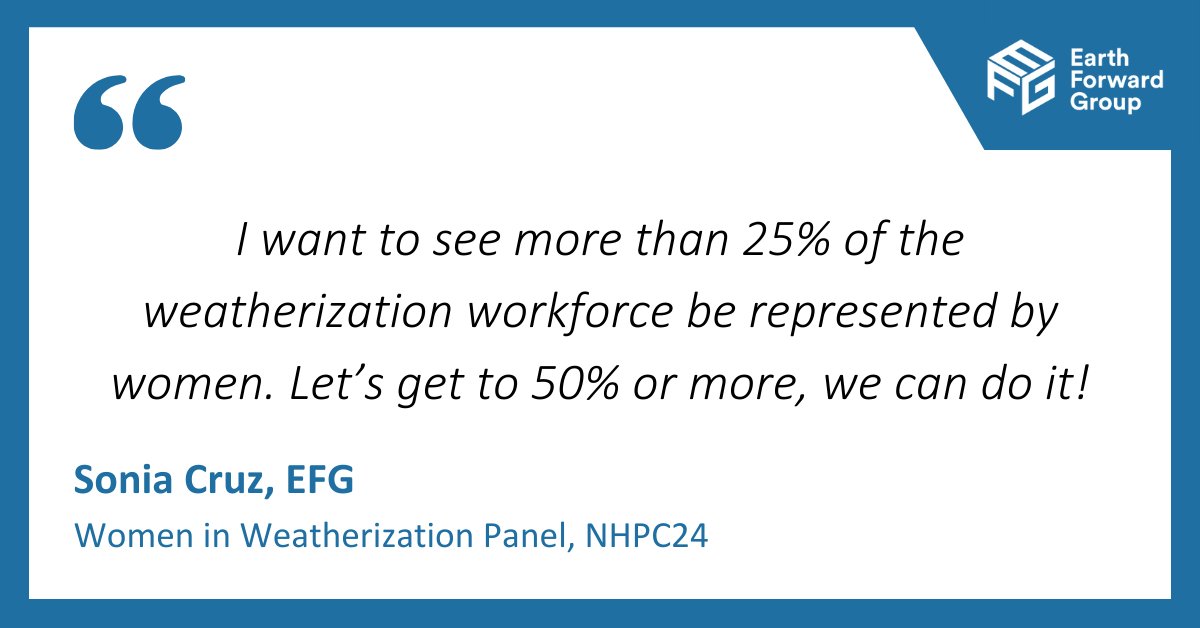 Sonia Cruz for the Women in Weatherization Panel at #NHPC24