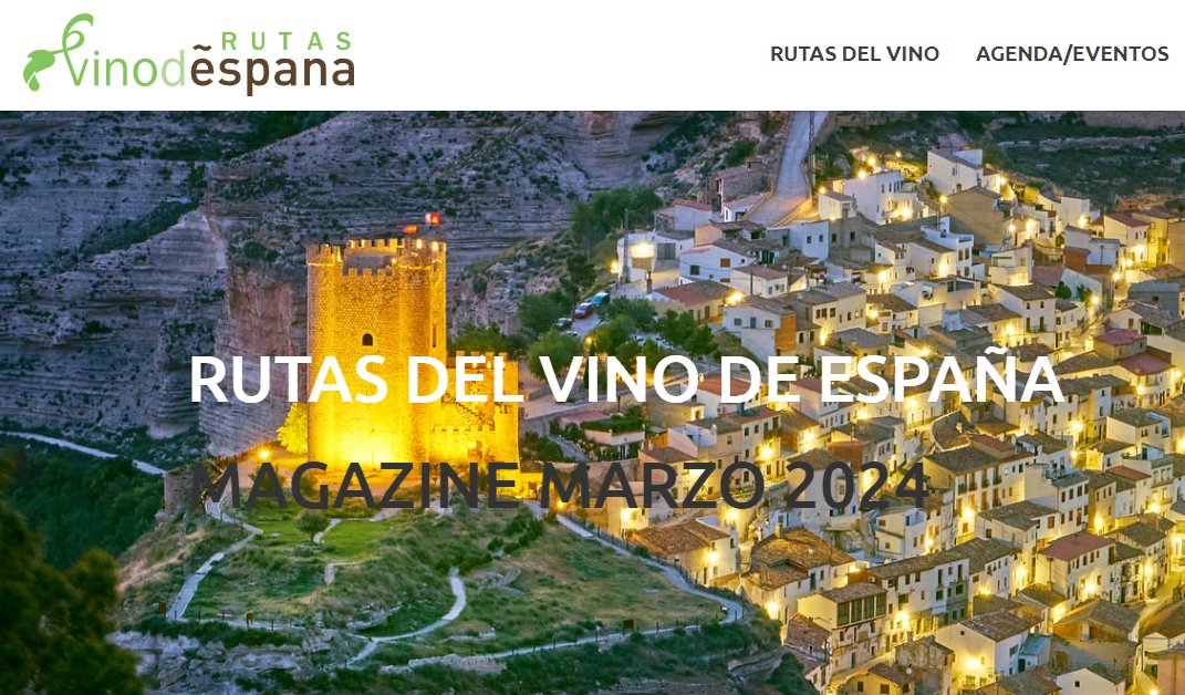 Rutas Del Vino | ESP (@rutasvinoespana) on Twitter photo ¡Ya tenemos el nuevo #MagazineRutasdelVino de España!
En abril descubrimos la #RutadelVinoLaManchuela con un reportaje exclusivo firmado por <a href="/Pepagmarin/">Pepa García</a> y la agenda del mes en las #rutasvinoespana
Suscríbete para recibirlo: wineroutesofspain.com/actualidad/
#elenoturismoestademoda ¡Ya tenemos el nuevo #MagazineRutasdelVino de España!
En abril descubrimos la #RutadelVinoLaManchuela con un reportaje exclusivo firmado por <a href="/Pepagmarin/">Pepa García</a> y la agenda del mes en las #rutasvinoespana
Suscríbete para recibirlo: wineroutesofspain.com/actualidad/
#elenoturismoestademoda