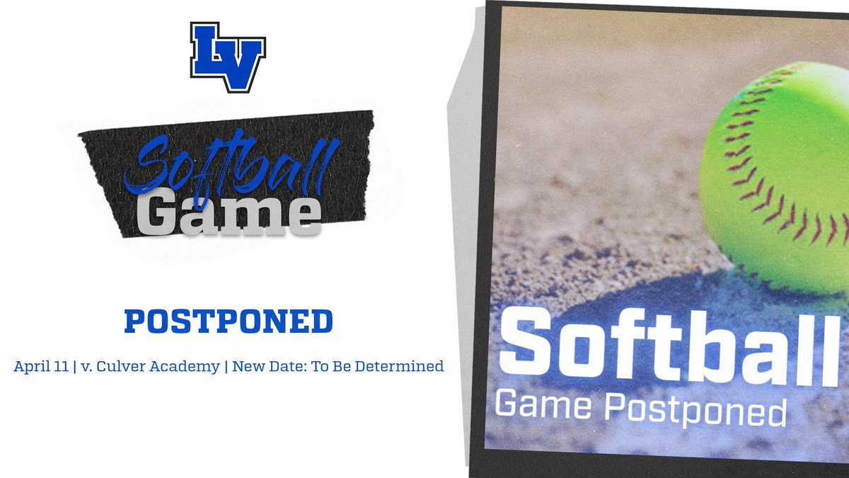 Softball against Culver Academy has been postponed due to inclement weather. A new date will be released if/when it becomes available. @IHSAA1 @46Sports