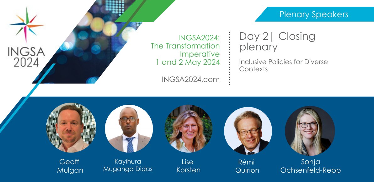 Meet the plenary panel discussing Inclusive Policies for Diverse Contexts at #INGSA2024. They will tackle the key themes shaping the adaptability of science advisory structures to meet evolving challenges and ensure evidence-informed systemic transformations. #SciPol