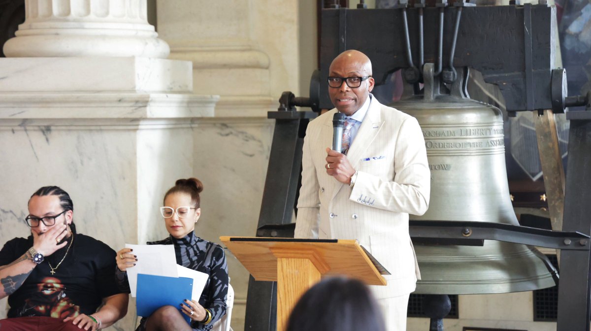 @ECubedAcademy Principal Dr. Juda joined @RIDeptEd Commissioner, @collegeboard, & other speakers at the rollout of the Advanced Placement African American Studies at the State House. E-Cubed had the privilege of being the first school in RI to offer AP African American Studies.