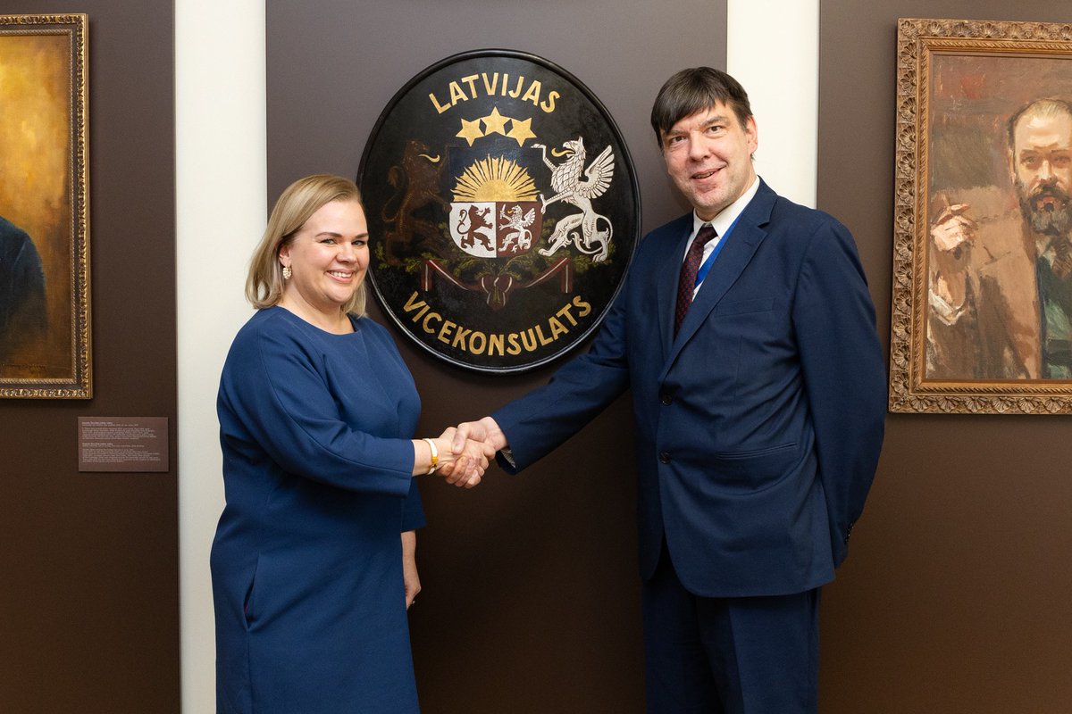 🇱🇻 Head of Security Policy & Int. Organisations Directorate Jānis Zlamets and 🇪🇪 Undersecretary for Global Affairs Minna-Liina Lind hold a productive exchange on current affairs in international fora, highlighting the need for reforms of int. organisations, including in the UNSC.
